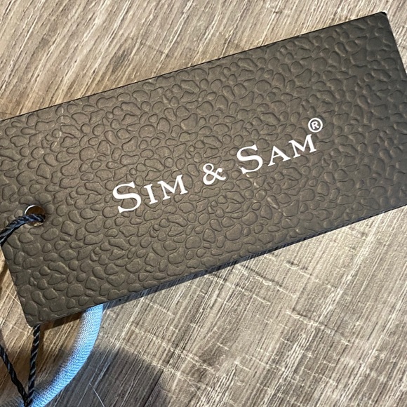 Sim & Sam Blue Ruffled Denim Top - Picture 2 of 8